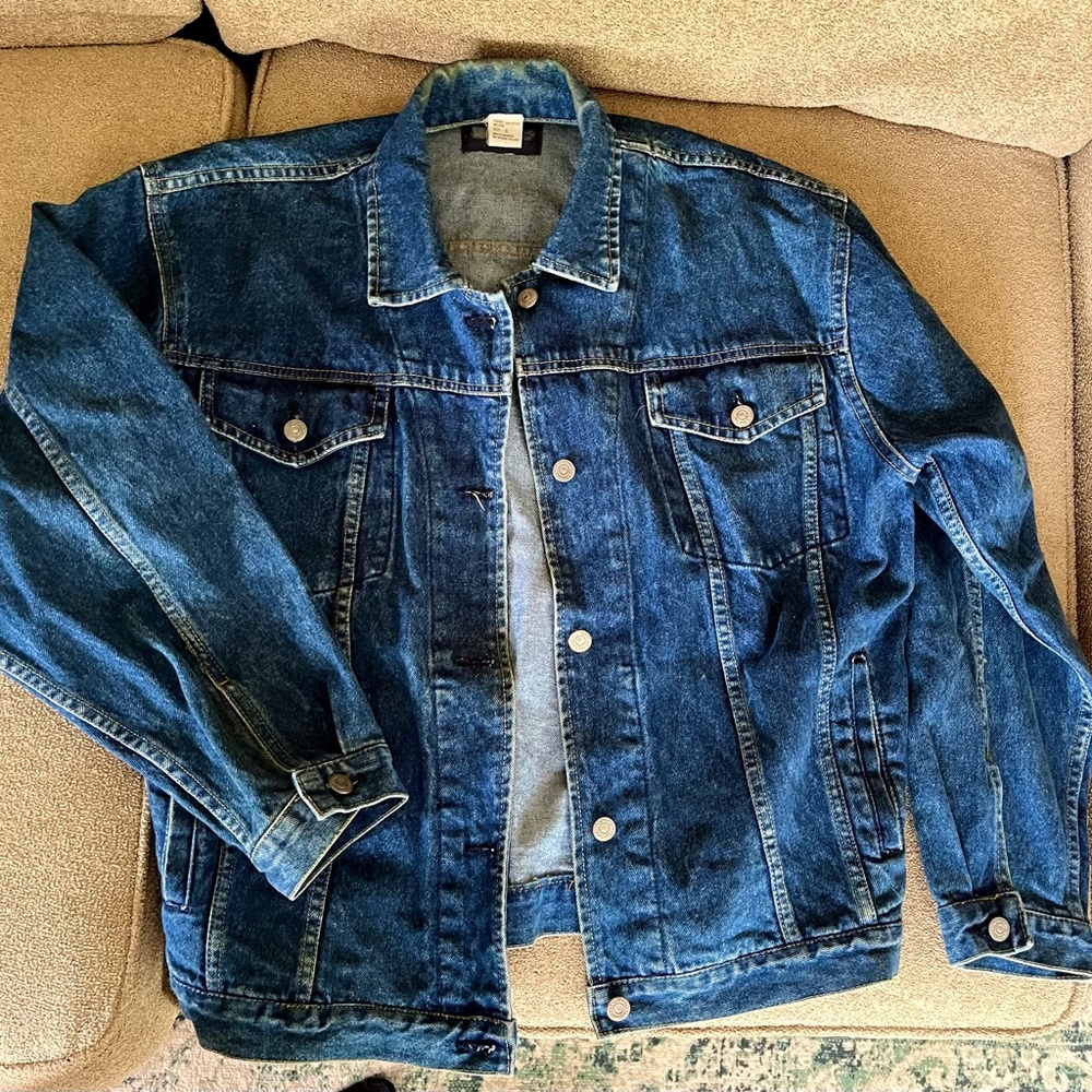 Vintage 90s Rock Creek Denim Jean Jacket Medium Blue